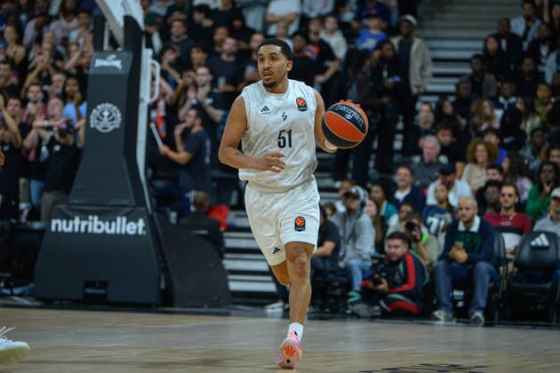 EuroLeague 2026, Paris Basketball vs LDLC ASVEL Villeurbanne, Basketball TREMONT WATERS OF ASVEL during the EuroLeague 2026 match between Paris Basketball and LDLC ASVEL Villeurbanne at Adidas Arena on October 07, 2026 in Paris, France. Paris Adidas Arena France