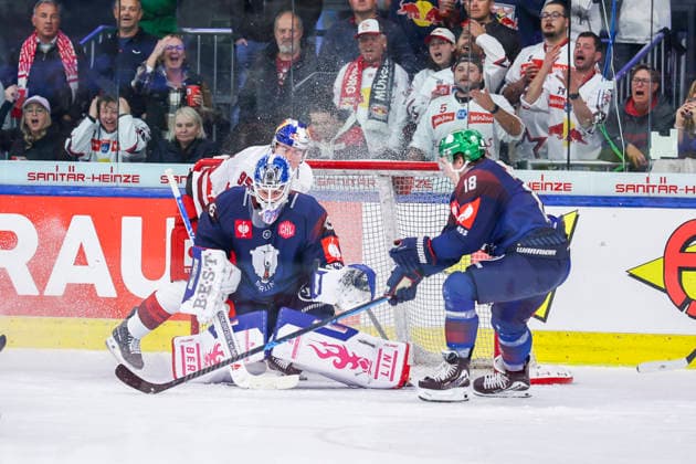 Ice hockey, Eishockey - CHL, EC RBS vs Berlin SALZBURG,AUSTRIA,07.OCT.26 - ICE HOCKEY - CHL, Champions Hockey League, group stage, EC Red Bull Salzburg vs Eisbaeren Berlin. Image shows Jack Lafontaine (Berlin). KEywords: goal.  GEPAxpictures xDavidxGeieregger