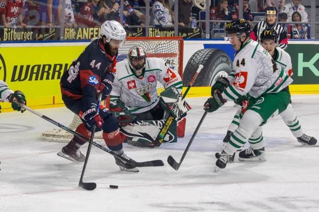 (Mannheim, Germany, 26 10 07) CHL (Champions Hockey League) 2026 27, Match day five: Adler Mannheim (Germany) vs. GKS Tychy (Poland) Anthony Greco (44, Mannheim) on the puck Mannheim Baden-Wurttemberg Germany Copyright: xUdoxHerrmannx