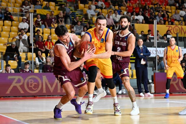 Foto IPP Cavaliere Emiliano Roma 07 10 2026 Pallacanestro Basket EuroCup 2026-2027. BC Basketball Club Roma - BC Lietkabelis. Nella foto Marko Simonovic. Italy Photo Press - World Copyright italy ITALY  Copyright: xR4924_italyphotopressx