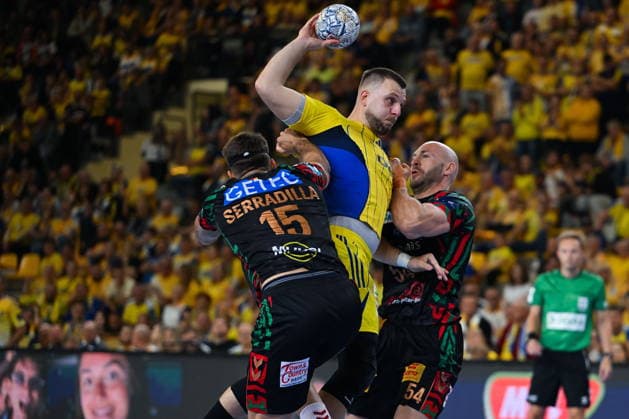KIELCE 07.10.2026 MECZ 3. KOLEJKA RUNDA WSTEPNA LIGA MISTRZOW PILKA RECZNA MEZCZYZN SEZON 2026 2027 MENS HALDBALL PRELIMINARY ROUND EHF CHAMPIONS LEAGUE SEASON 2026 2027 MATCH: INDUSTRIA KIELCE - SC MAGDEBURG ALEKS VLAH OSCAR BERGENDAHL FOT. MICHAL TRZPIS 400MM.PL NEWSPIX.PL --- newspix.pl 
