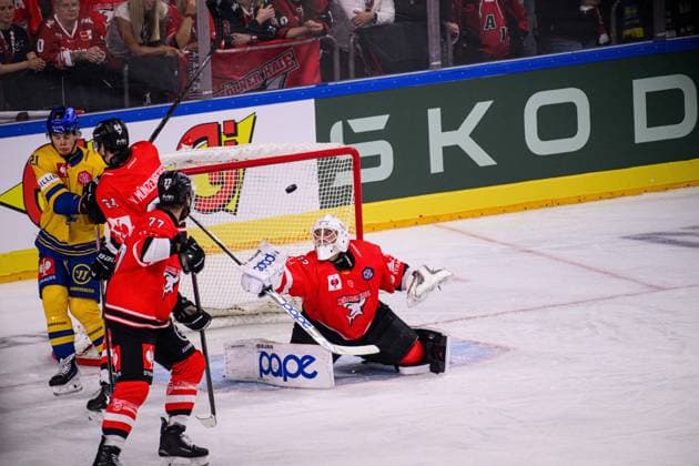 COLOGNE, GERMANY - 7 OCTOBER, 2026: - The Champions Hockey League match Koelner Haie vs. Herning Blue Fox at LANXESS arena.  Copyright: xVitaliixKliuievx