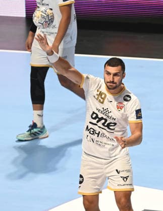 PARTIZAN vs VESZPREM ELDERAA Yehia Mohammed Yehia, handball player of Veszprem, during the EHF Champions League against Partizan Belgrade, at Aleksandar Nikolic Hall. Belgrade, 07.10.2026. photo: Nebojsa Parausic MN Press HANDBALL, EHF CHAMPIONS LEAGUE, VESZPREM, PARTIZAN Belgrade Aleksandar Nikolic Hall Serbia Copyright: xNebojsaxParausicx xMNxPressx