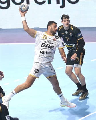 PARTIZAN vs VESZPREM ELDERAA Yehia Mohammed Yehia, handball player of Veszprem, during the EHF Champions League against Partizan Belgrade, at Aleksandar Nikolic Hall. Belgrade, 07.10.2026. photo: Nebojsa Parausic MN Press HANDBALL, EHF CHAMPIONS LEAGUE, VESZPREM, PARTIZAN Belgrade Aleksandar Nikolic Hall Serbia Copyright: xNebojsaxParausicx xMNxPressx