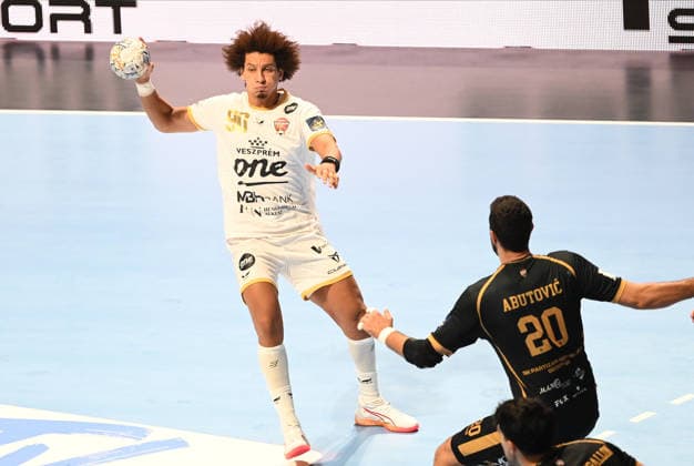 PARTIZAN vs VESZPREM ZEINELABEDIN ALI Ali Ismail Mohamed, handball player of Veszprem, during the EHF Champions League against Partizan Belgrade, at Aleksandar Nikolic Hall. Belgrade, 07.10.2026. photo: Nebojsa Parausic MN Press HANDBALL, EHF CHAMPIONS LEAGUE, VESZPREM, PARTIZAN Belgrade Aleksandar Nikolic Hall Serbia Copyright: xNebojsaxParausicx xMNxPressx