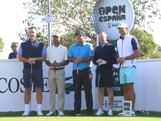ESP: Mutua Madrid Open de Tenis Patrick Reed with Ashley Cole and John Terry, former Chelsea FC players during his participation in the Spanish Open Pro-Am, held at the Villa de Madrid Country Club on October 7, 2026 in Madrid, Spain Madrid Spain Copyright: xALBERTOxSIMONx AgenciaxLOFx