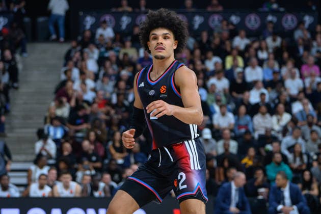 EuroLeague 2026, Paris Basketball vs LDLC ASVEL Villeurbanne, Basketball Nadir Hifi of Paris Basket during the EuroLeague 2026 match between Paris Basketball and LDLC ASVEL Villeurbanne at Adidas Arena on October 07, 2026 in Paris, France. Paris Adidas Arena France