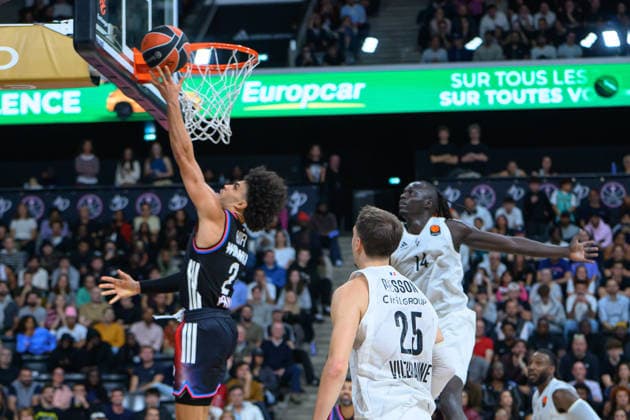 EuroLeague 2026, Paris Basketball vs LDLC ASVEL Villeurbanne, Basketball Nadir Hifi of Paris Basket during the EuroLeague 2026 match between Paris Basketball and LDLC ASVEL Villeurbanne at Adidas Arena on October 07, 2026 in Paris, France. Paris Adidas Arena France