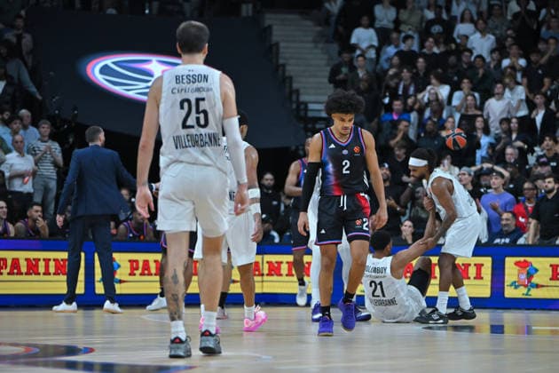EuroLeague 2026, Paris Basketball vs LDLC ASVEL Villeurbanne, Basketball Nadir Hifi of Paris Basket dejected during the EuroLeague 2026 match between Paris Basketball and LDLC ASVEL Villeurbanne at Adidas Arena on October 07, 2026 in Paris, France. Paris Adidas Arena France