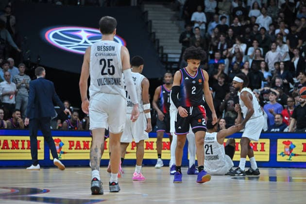 EuroLeague 2026, Paris Basketball vs LDLC ASVEL Villeurbanne, Basketball Nadir Hifi of Paris Basket dejected during the EuroLeague 2026 match between Paris Basketball and LDLC ASVEL Villeurbanne at Adidas Arena on October 07, 2026 in Paris, France. Paris Adidas Arena France