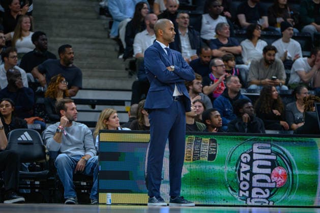 EuroLeague 2026, Paris Basketball vs LDLC ASVEL Villeurbanne, Basketball ASVEL Head Coach TONY PARKER during the EuroLeague 2026 match between Paris Basketball and LDLC ASVEL Villeurbanne at Adidas Arena on October 07, 2026 in Paris, France. Paris Adidas Arena France