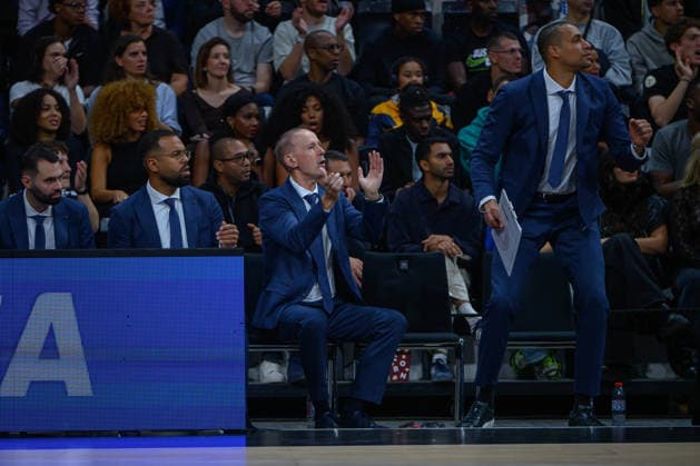EuroLeague 2026, Paris Basketball vs LDLC ASVEL Villeurbanne, Basketball ASVEL Assistant Coach VINCENT COLLET during the EuroLeague 2026 match between Paris Basketball and LDLC ASVEL Villeurbanne at Adidas Arena on October 07, 2026 in Paris, France. Paris Adidas Arena France