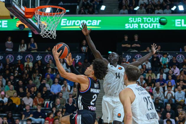 EuroLeague 2026, Paris Basketball vs LDLC ASVEL Villeurbanne, Basketball Nadir Hifi of Paris Basket during the EuroLeague 2026 match between Paris Basketball and LDLC ASVEL Villeurbanne at Adidas Arena on October 07, 2026 in Paris, France. Paris Adidas Arena France