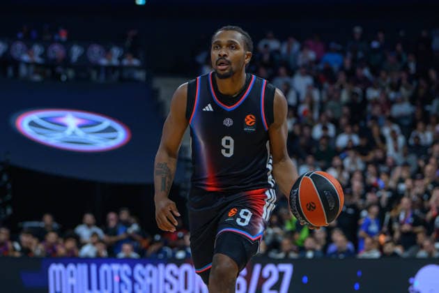 EuroLeague 2026, Paris Basketball vs LDLC ASVEL Villeurbanne, Basketball Tyson Etienne of Paris Basket during the EuroLeague 2026 match between Paris Basketball and LDLC ASVEL Villeurbanne at Adidas Arena on October 07, 2026 in Paris, France. Paris Adidas Arena France
