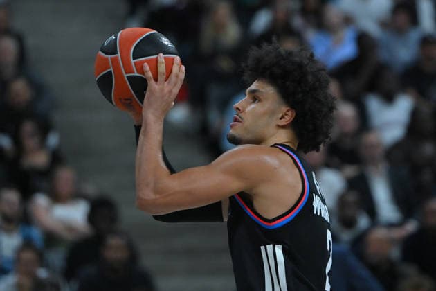 EuroLeague 2026, Paris Basketball vs LDLC ASVEL Villeurbanne, Basketball Nadir Hifi of Paris Basket during the EuroLeague 2026 match between Paris Basketball and LDLC ASVEL Villeurbanne at Adidas Arena on October 07, 2026 in Paris, France. Paris Adidas Arena France