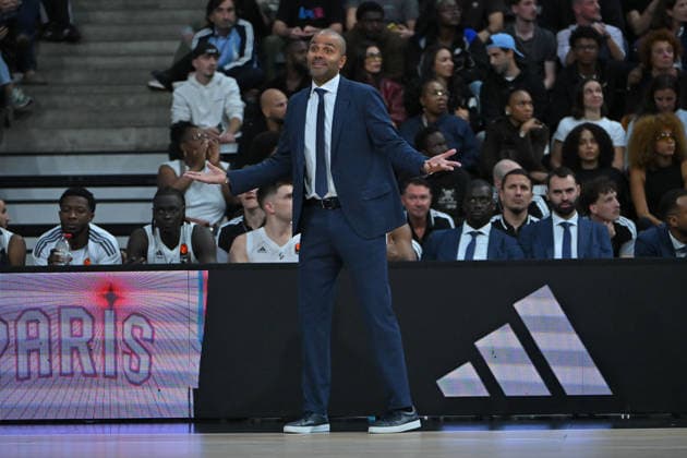 EuroLeague 2026, Paris Basketball vs LDLC ASVEL Villeurbanne, Basketball ASVEL Head Coach TONY PARKER during the EuroLeague 2026 match between Paris Basketball and LDLC ASVEL Villeurbanne at Adidas Arena on October 07, 2026 in Paris, France. Paris Adidas Arena France