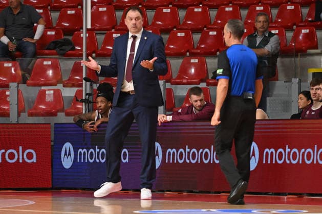 IPA89413365 - Nenad Canak, head coach of Lietkabelis Panevezys, during the BKT EuroCup Round 2 game between BC Roma and Lietkabelis at the Palazzetto dello on July 7, 2026, in Rome, Italy.  Copyright: xRobertoxBettacchi IPAxSportx xx IPA89413365