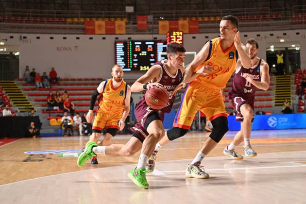IPA89413713 - Nojus Radzius of Lietkabelis Panevezys during the BKT EuroCup Round 2 game between BC Roma and Lietkabelis at the Palazzetto dello on July 7, 2026, in Rome, Italy.  Copyright: xRobertoxBettacchi IPAxSportx xx IPA89413713
