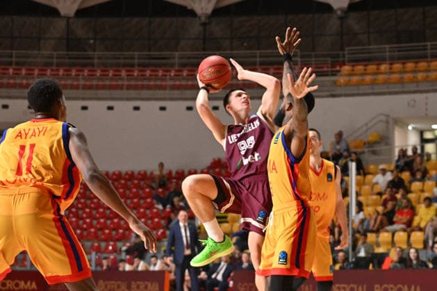 BASKETBALL - EuroCup - Roma Basketball vs. Lietkabelis Panevezys Photo by IPA ABACAPRESS.COM89413717 - Marius Valinskas of Lietkabelis Panevezys shoots the ball during the BKT EuroCup Round 2 game between BC Roma and Lietkabelis at the Palazzetto dello on July 7, 2026, in Rome, Italy. Rome Italy  Copyright: xIPAxSport ABACAx