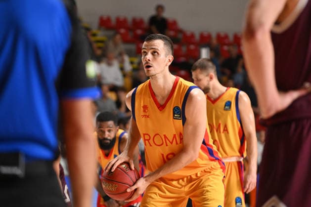 IPA89413818 - Marko Simonovic of BC Roma during the BKT EuroCup Round 2 game between BC Roma and Lietkebalis at the Palazzetto dello on the 7th, 2026, in Rome, Italy.  Copyright: xRobertoxBettacchi IPAxSportx xx IPA89413818
