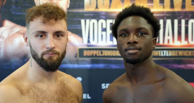 7.10.2026: Aschersleben: EDEKA-Center: Seegraben 5: Boxen: Julian Vogel (SES) + Bakari Diallo (Frankreich)