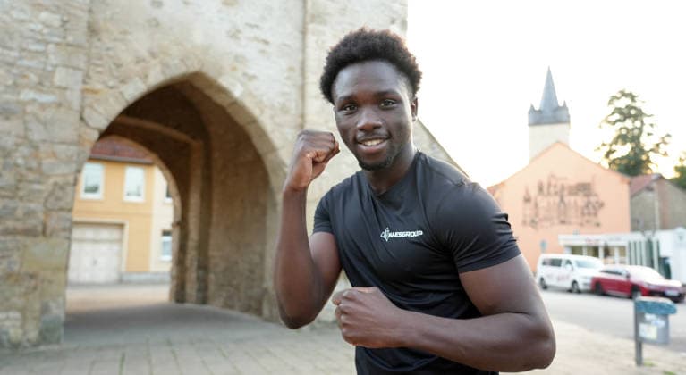 7.10.2026: Aschersleben: Johannisturm: Boxen: Bakari Diallo (Frankreich)