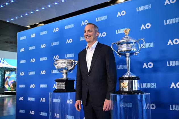 TENNIS AUSTRALIAN OPEN LAUNCH, Tennis Australia CEO Andrew Abdo poses for a photo during the launch of the 2027 Australian Open tennis tournament, in Melbourne, Thursday, October 8, 2026. ( NO ARCHIVING MELBOURNE VICTORIA Australia  Copyright: xJOELxCARRETTx 20261008123121106362