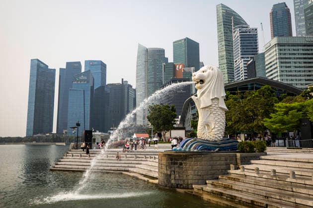 F1 - SINGAPORE GRAND PRIX 2026 Merlion, the official mascot of Singapore, ambiance during the 2026 Formula 1 Singapore Grand Prix, 17th round of the 2026 Formula One World Championship, WM, Weltmeisterschaft from October 9 to 11, 2026 on the Marina Bay Street Circuit, in Singapore, Singapore - SingaporeSingapore  Copyright: xJulienxDelfossex