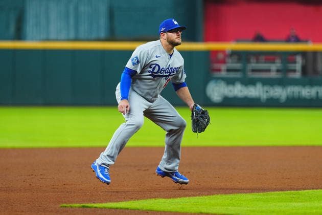Maxwell Muncy(Dodgers) Starting lineup Maxwell Steven Muncy Oct.6,2026 - Baseball : MLB, Baseball Herren, USA National League Division Series Atlanta Braves vs. Los Angeles Dodgers Venue: Truist Park (Cumberland, Georgia, USA)  aflo_354249840 YujixArakawax