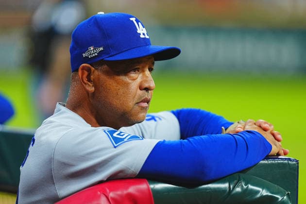 Dave Roberts,(Dodgers) Manager Dave Roberts Oct.7,2026 - Baseball : MLB, Baseball Herren, USA National League Division Series Atlanta Braves vs. Los Angeles Dodgers Venue: Truist Park (Cumberland, Georgia, USA)  aflo_354249845 YujixArakawax