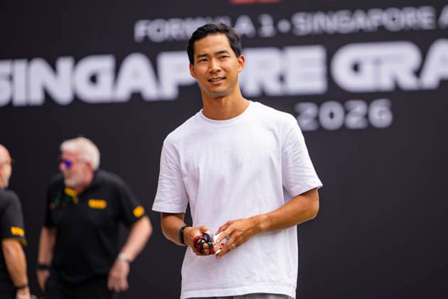 F1 - SINGAPORE GRAND PRIX 2026 HIRAKAWA Rio (jap), TGR Haas F1 Team VF-26, portrait during the 2026 Formula 1 Singapore Grand Prix, 17th round of the 2026 Formula One World Championship, WM, Weltmeisterschaft from October 9 to 11, 2026 on the Marina Bay Street Circuit, in Singapore, Singapore - SingaporeSingapore  Copyright: xJulienxDelfossex
