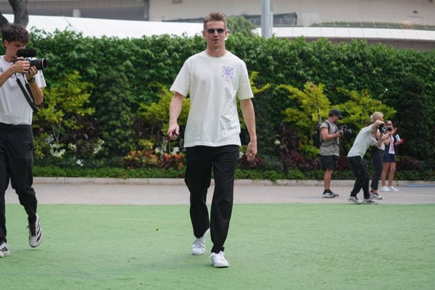 F1 2026: (Paddock) Singapore Grand Prix in Singapore, Singapore - 08 Oct 2026 Nico Hulkenberg (DEU) (Audi Revolut F1 Team) in the paddock of the Formula 1 Singapore Grand Prix 2026 at the Marina Bay Street Circuit. Singapore Singapore Copyright: xLucaxMartinix xSOPAxImagesx Luca-Martini-1456859