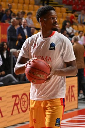BASKETBALL - EuroCup - Roma Basketball vs. Lietkabelis Panevezys Photo by IPA ABACAPRESS.COM89424776 - Gerald Ayayi of BC Roma during the BKT EuroCup Round 2 game between BC Roma and Lietkebalis at the Palazzetto dello on the 7th, 2026, in Rome, Italy. Rome Italy  Copyright: xIPAxSport ABACAx