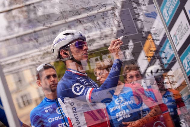 France s Romain GrÃ goire of Groupama-FDJ United during the 110th edition of the Gran Piemonte 2026 a 185 km one day race from Asti to Bra on October 08, 2026, Italy.  Copyright: xMarcoxAlpozzi LaPressex