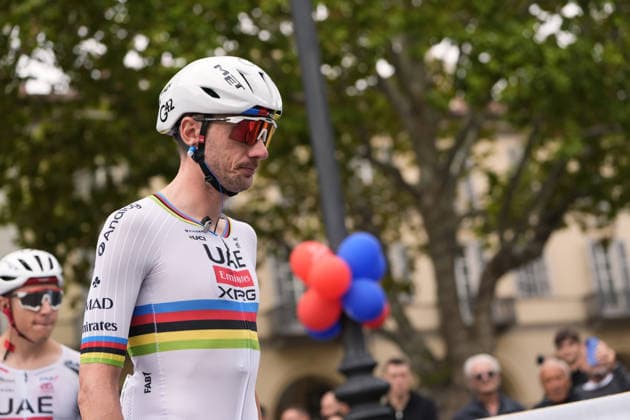 Mexico s Isaac Del Toro Romero of UAE Team Emirates XRG during the 110th edition of the Gran Piemonte 2026 a 185 km one day race from Asti to Bra on October 08, 2026, Italy.  Copyright: xFabioxFerrari LaPressex