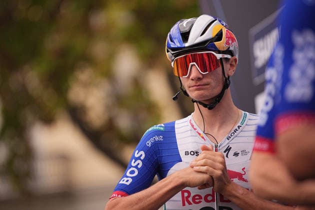 Italy s Giulio Pellizzari of Red Bull - Bora - Hansgrohe during the 110th edition of the Gran Piemonte 2026 a 185 km one day race from Asti to Bra on October 08, 2026, Italy.  Copyright: xMarcoxAlpozzi LaPressex