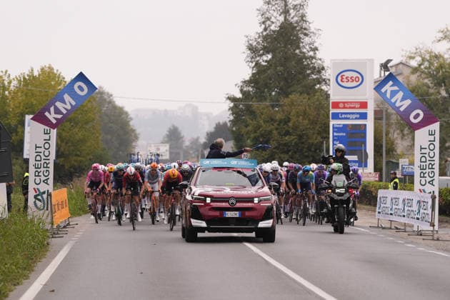 Start the race Km 0 during the 110th edition of the Gran Piemonte 2026 a 185 km one day race from Asti to Bra on October 08, 2026, Italy.  Copyright: xFabioxFerrari LaPressex