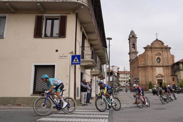 Riders during the 110th edition of the Gran Piemonte 2026 a 185 km one day race from Asti to Bra on October 08, 2026, Italy.  Copyright: xFabioxFerrari LaPressex