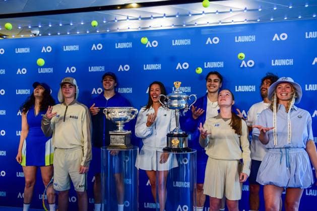 October 8, 2026, Melbourne, Australia: MELBOURNE, AUSTRALIA, OCTOBER 8, 2026: Tennis Australia holds the official media launch of the Australian Open 2027 Grand Slam tennis tournament at the Rod Laver Arena Concourse in Melbourne. The presentation, hosted by former tennis player Jelena Dokic and Australian tennis legend Todd Woodbridge, featured several guests and was followed by a press conference, PK, Pressekonferenz with Tennis Australia CEO Andrew Abdo ahead of the upcoming tournament. Australian Open 2027 Unveiled In Melbourne  - ZUMAq101 0868920593st Copyright: xAlexanderxBogatyrevx