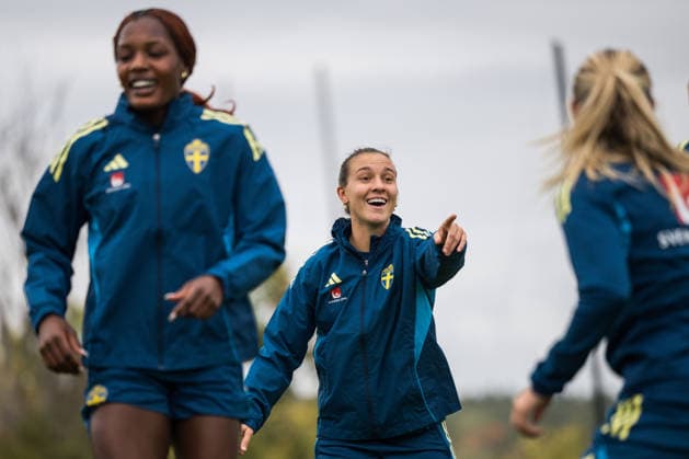 261008 Julia Zigiotti Olme of the Swedish women s national football team during a training session on October 8, 2026 in Stockholm. Photo: Johanna Säll BILDBYRAN kod JL JL0637 fotboll football soccer fotball vm-kval kval fifa womens world cup qualifier qualifier träning practice training sverige sweden dam bbengfotboll football soccer fotball vm-kval kval fifa womens world cup qualifier qualifier träning practice training sverige sweden dam bbeng Copyright: JOHANNAxSÄLL BB261008BB205