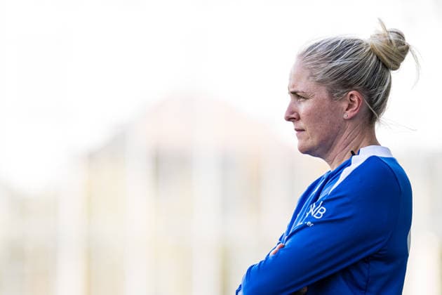 261008 Head coach Gemma Grainger of the Norwegian women™s national football team during a training session on October 8, 2026 in Bucharest. Photo: Marius Simensen BILDBYRAN Cop 238 bbeng dam fifa women s world cup qualifier football fotball fotboll norge norway practice soccer training trening träning Copyright: MARIUSxSIMENSEN BB261008BB228