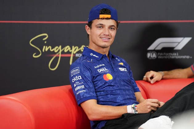 FORMULA 1 SINGAPORE AIRLINES SINGAPORE GRAND PRIX 2026 Lando Norris (GBR) 1 McLaren in a press conference, PK, Pressekonferenz during the Formula 1 Singapore Airlines Singapore Grand Prix 2026, Round 17 of the 2026 Formula 1 World Championship, WM, Weltmeisterschaft from 9th - 11th October 2026 at the Marina Bay Street Circuit, Singapore. Credit: Robbie Hoad Every Second Media Editorial use only. All images are copyright Every Second Media Limited. No images may be reproduced without prior permission. Copyright: xIMAGO EveryxSecondxMediax ESM-2203-0010 RobbiexHoadx xEveryxSecondxMediax