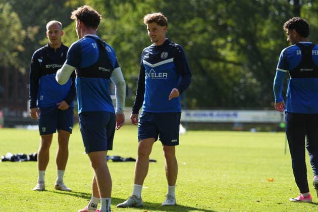 Deutschland: Fussball, Trainingseinheit, 3. Liga, Saison 2026-2027, NVB-Campus B-Platz Hänsch-Arena, SV Meppen, Donnerstag, 08.10.2026, Vormittagstraining: Moritz Heyer (Gastspieler, SV Meppen) Copyright: xLennxLübbersx