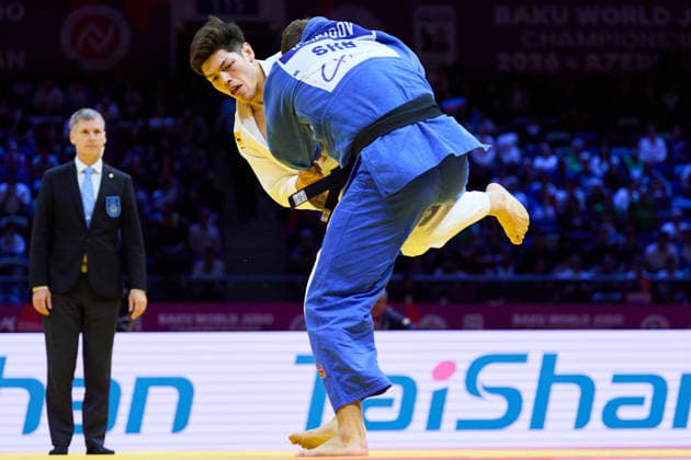 Sanshiro Murao (JPN), OCTOBER 8, 2026 -Judo : World Judo Championships BAKU2026 Mens -90kgQuarter-final match at National Gymnastics Arena in Baku, Azerbaijan.  aflo_354298647 KenxAsakurax