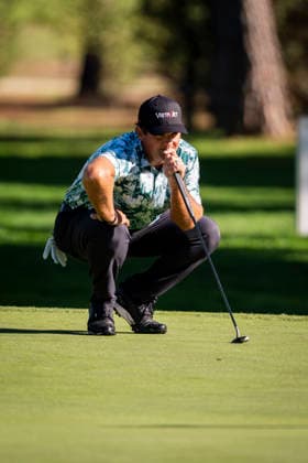 Open de Espa–a presented by Madrid - Day One MADRID, SPAIN - OCTOBER 8: Patrick Reed of United States studies the terrain before taking his shot on day one of the Open de Espa–a presented by Madrid at Club de Campo Villa de Madrid on October 8, 2026 in Madrid, Spain. Madrid Club de Campo Villa de Madrid Madrid Spain Copyright: xAlbertoxGardinx AGardin_20261008_Golf_Esp_Mad_0295