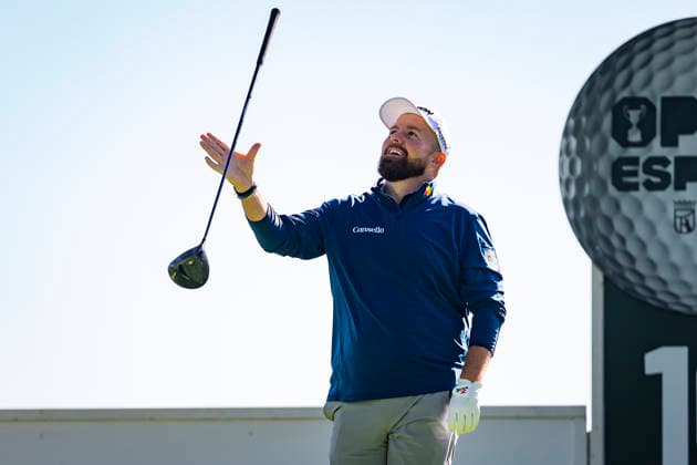 Open de Espa–a presented by Madrid - Day One MADRID, SPAIN - OCTOBER 8: Shane Lowry of Ireland reacts on day one of the Open de Espa–a presented by Madrid at Club de Campo Villa de Madrid on October 8, 2026 in Madrid, Spain. Madrid Club de Campo Villa de Madrid Madrid Spain Copyright: xAlbertoxGardinx AGardin_20261008_Golf_Esp_Mad_0319