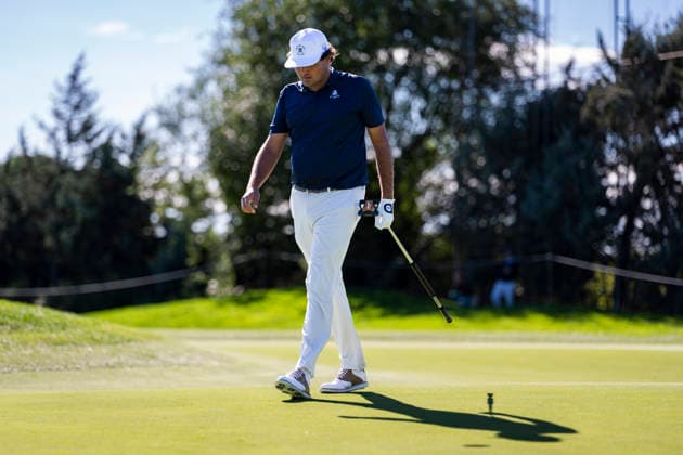 Open de Espa–a presented by Madrid - Day One MADRID, SPAIN - OCTOBER 8: Eugenio Chacarra of Spain walks to the green on day one of the Open de Espa–a presented by Madrid at Club de Campo Villa de Madrid on October 8, 2026 in Madrid, Spain. Madrid Club de Campo Villa de Madrid Madrid Spain Copyright: xAlbertoxGardinx AGardin_20261008_Golf_Esp_Mad_0324
