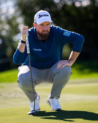 Open de Espa–a presented by Madrid - Day One MADRID, SPAIN - OCTOBER 8: Shane Lowry of Ireland studies the terrain before taking his shot on day one of the Open de Espa–a presented by Madrid at Club de Campo Villa de Madrid on October 8, 2026 in Madrid, Spain. Madrid Club de Campo Villa de Madrid Madrid Spain Copyright: xAlbertoxGardinx AGardin_20261008_Golf_Esp_Mad_0327