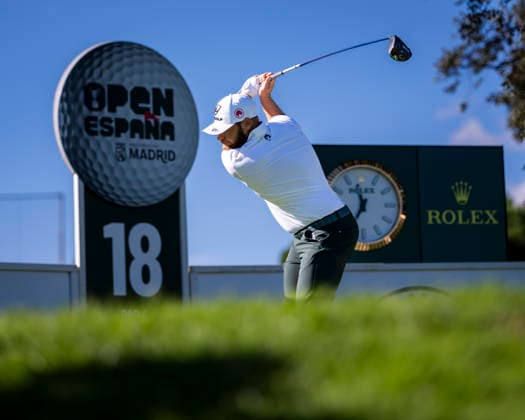 Open de Espa–a presented by Madrid - Day One MADRID, SPAIN - OCTOBER 8: Tyrrell Hatton of England tees off on day one of the Open de Espa–a presented by Madrid at Club de Campo Villa de Madrid on October 8, 2026 in Madrid, Spain. Madrid Club de Campo Villa de Madrid Madrid Spain Copyright: xAlbertoxGardinx AGardin_20261008_Golf_Esp_Mad_0337