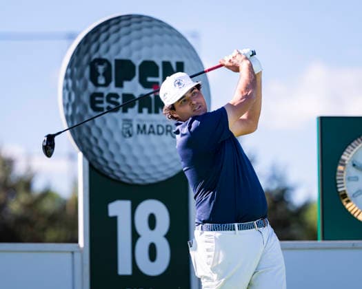 Open de Espa–a presented by Madrid - Day One MADRID, SPAIN - OCTOBER 8: Eugenio Chacarra of Spain tees off on day one of the Open de Espa–a presented by Madrid at Club de Campo Villa de Madrid on October 8, 2026 in Madrid, Spain. Madrid Club de Campo Villa de Madrid Madrid Spain Copyright: xAlbertoxGardinx AGardin_20261008_Golf_Esp_Mad_0348